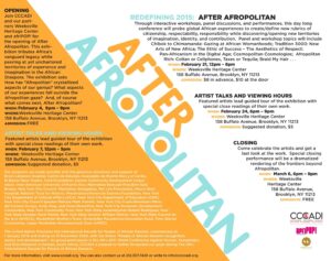 After Afropolitan Flier - Back